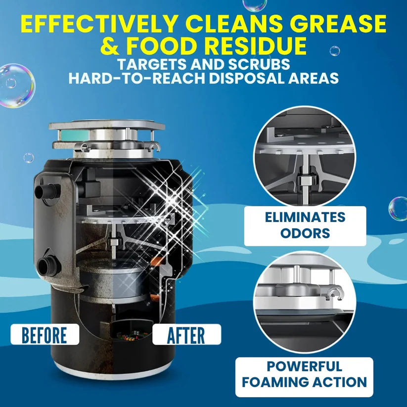 LemonBlast Yellow Bubble Tablets – Odor Eliminator + Blockage Remover (24pc)